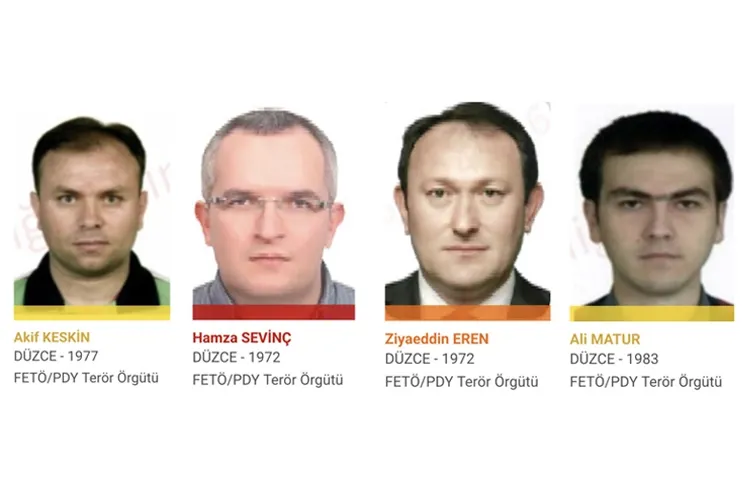 Terör suçundan aranan Düzceli isimler o listede yer aldı