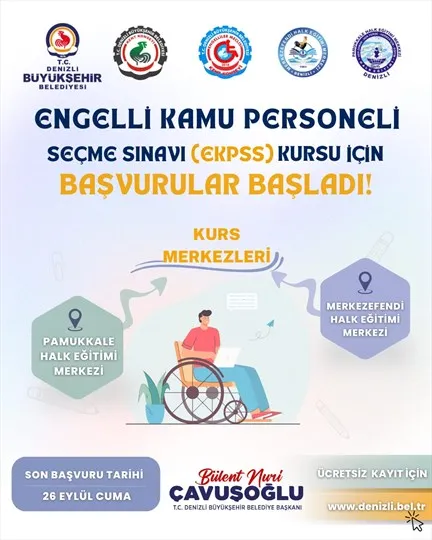 Büyükşehir’in EKPSS kursu için başvurular başladı