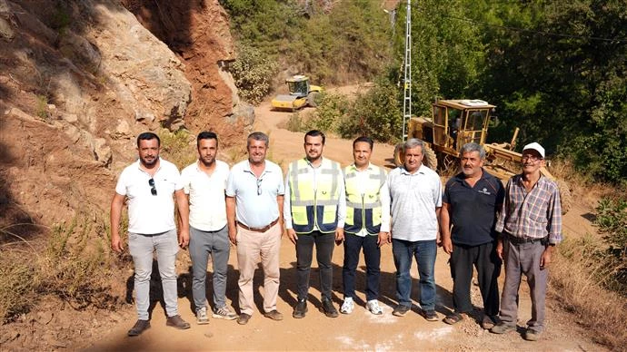 SAPADERE’DEKİ 3.6 KİLOMETRELİK BAĞLANTI YOLU ASFALTA HAZIRLANIYOR