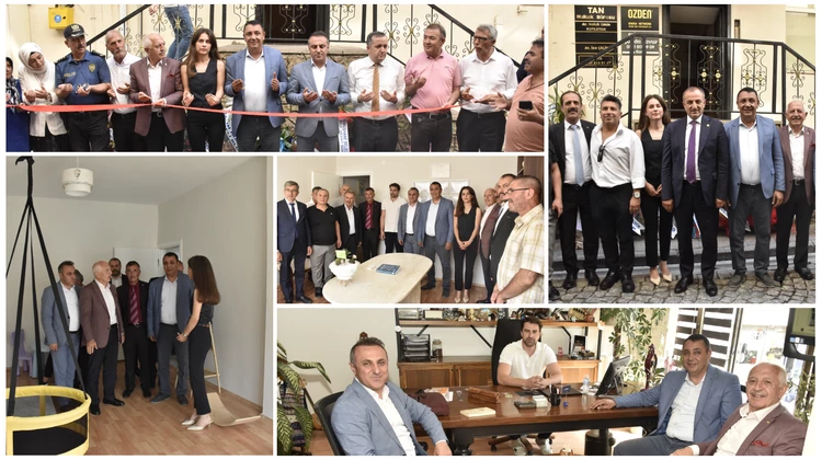 BAŞKANIMIZ, İŞYERİ AÇILIŞ KURDELESİNİ KESTİ, İŞYERİ ZİYARETİNDE BULUNDU