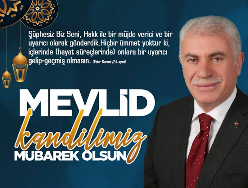 BELEDİYE BAŞKANIMIZIN MEVLİD KANDİLİ MESAJI