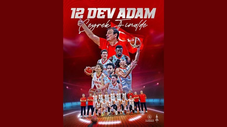 BAŞKANIMIZ, A MİLLİ ERKEK BASKETBOL TAKIMIMIZI GÖNÜLDEN TEBRİK ETTİ