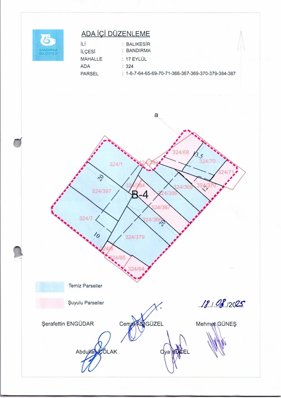17 Eylül Mahallesi 324 Ada İçi Düzenlemesi