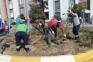 KURAKÇIL PEYZAJ ÇALIŞMALARI DEVAM EDİYOR