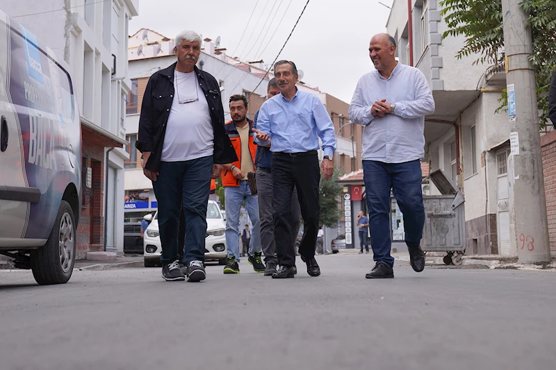 BAŞKAN ATAÇ ÜSTYAPI ÇALIŞMALARINI İNCELEDİ