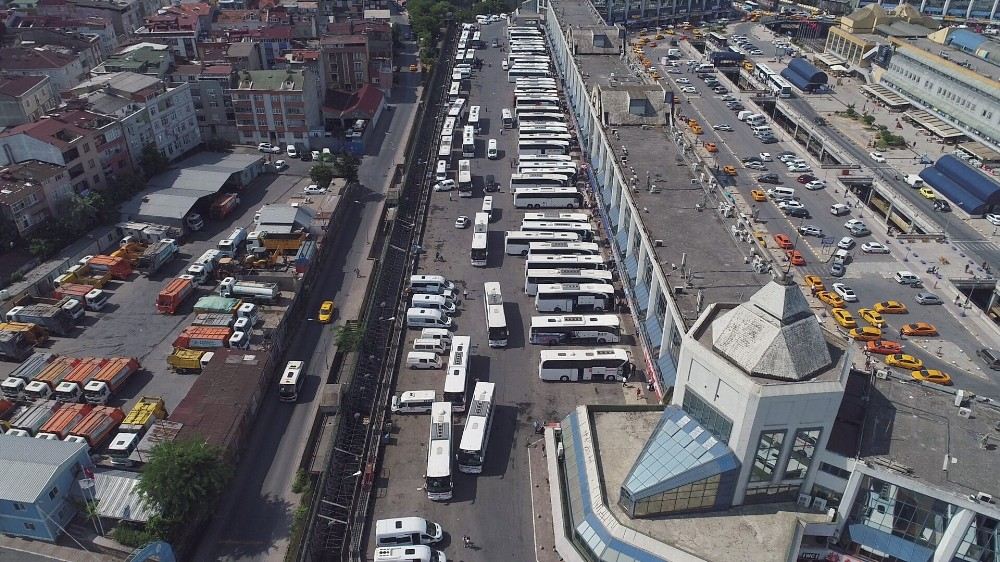 15 Temmuz Demokrasi Otogarında Dönüş Yoğunluğu Havadan Görüntülendi