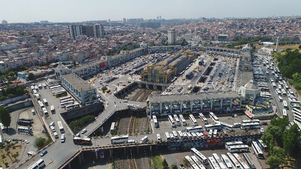 15 Temmuz Esenler Demokrasi Otogarında Seçim Yoğunluğu Havadan Görüntülendi