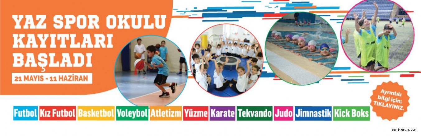 2018 Yaz Spor Okulları kayıtları başladı.