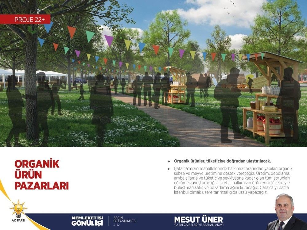 Ak Parti Belediye Başkan Adayı Mesut Üner,?Organik Ürün Pazarını Artırmayı Planlıyoruz?