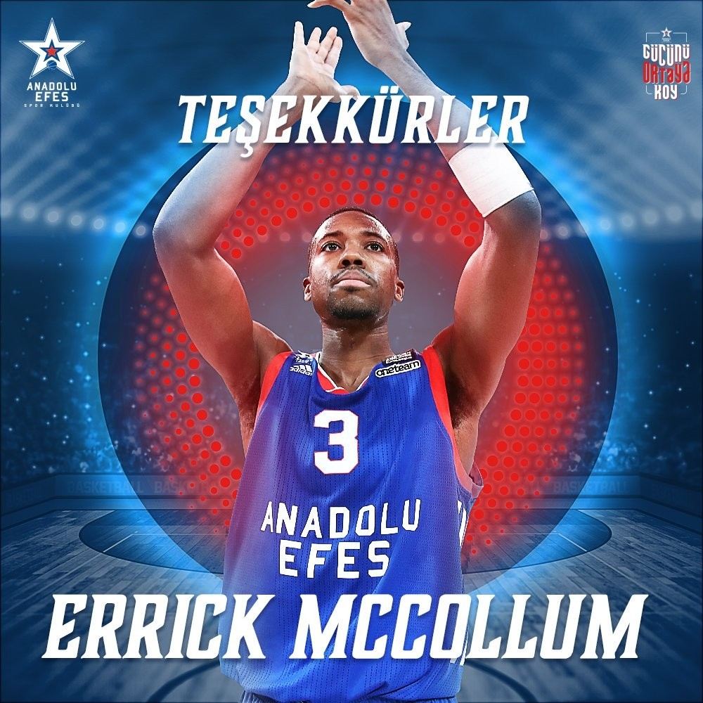 Anadolu Efes Errick Mccollum İle Yolları Ayırdı