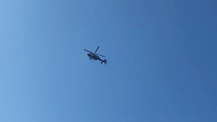 Avcılarda Polis Helikopteri Hasar İncelemesi Yapıyor