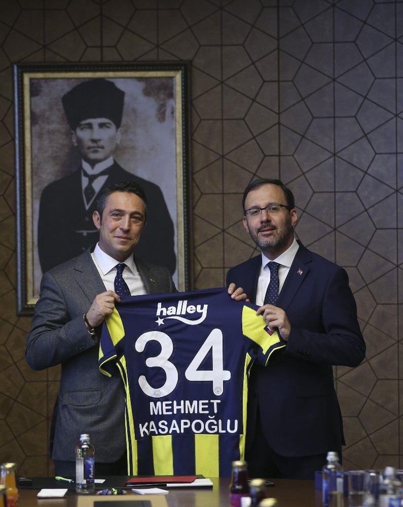 Bakan Kasapoğlu, Fenerbahçe Başkanı Ali Koçu Kabul Etti