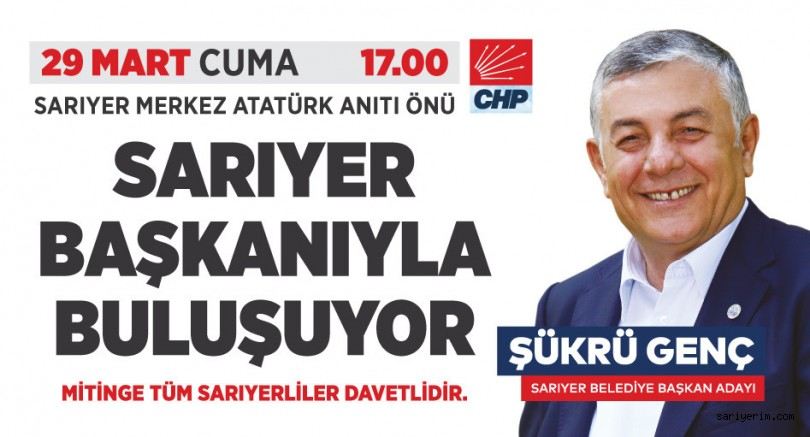 Başkan Gençten Sarıyer Merkezde Miting