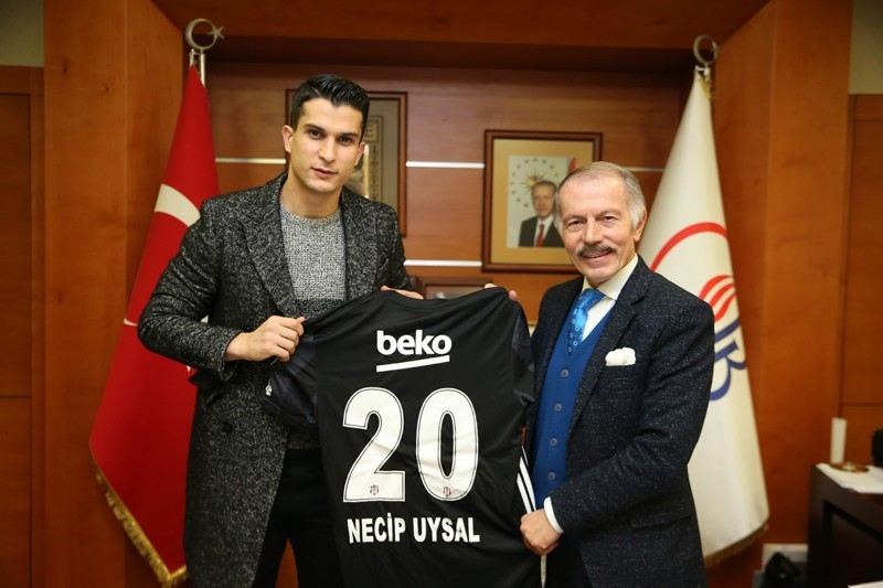 Beşiktaşlı Necip Uysaldan Başkan Aydınere Ziyaret