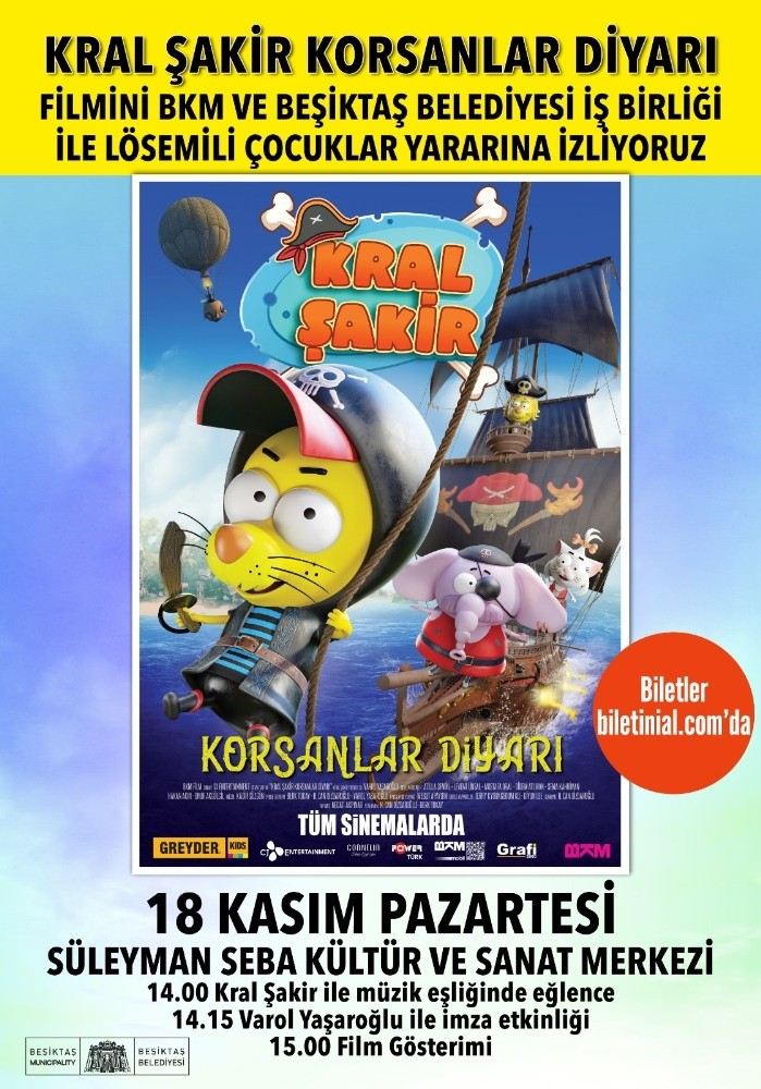 Beşiktaşta Lösemili Çocuklar Yararına Film Gösterimi