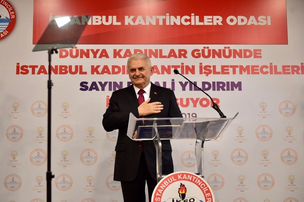 Binali Yıldırım Ve Fatih Başkan Adayı Turan Kantin İşletmecisi Kadınlarla Buluştu