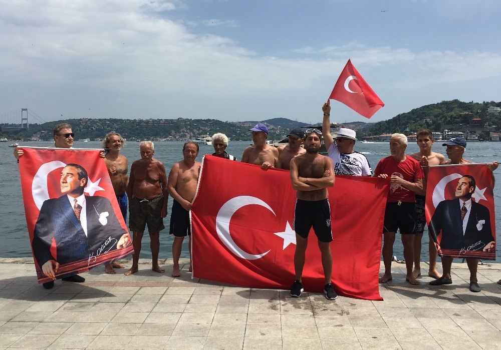 Boğazın Serin Sularına Atlayıp, Türk Bayrağı Açtılar