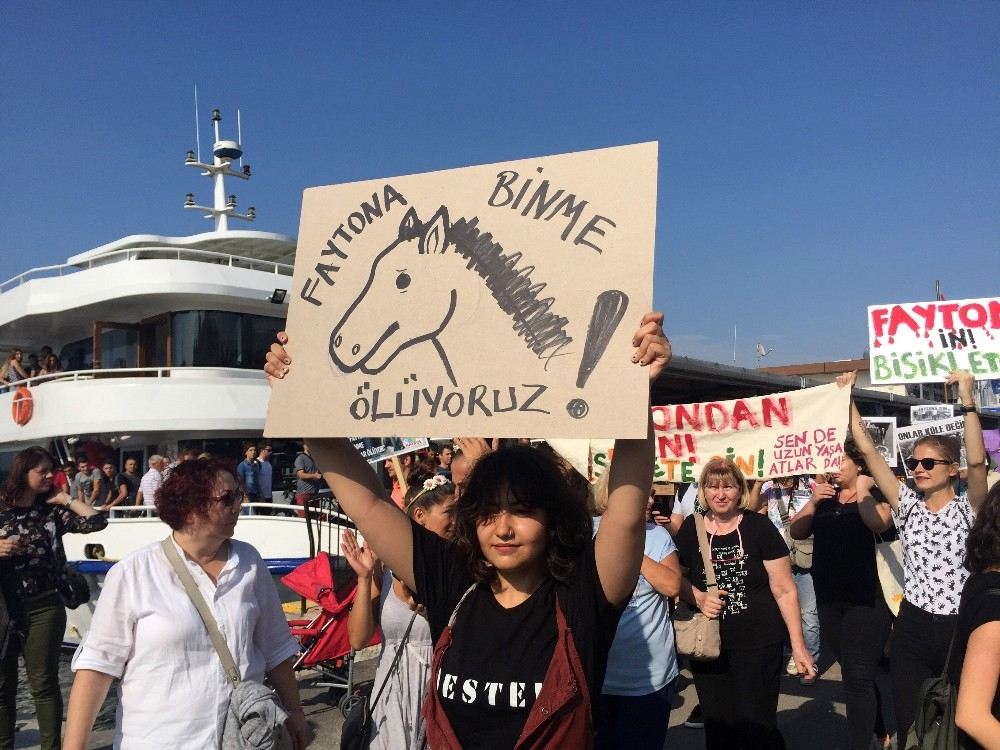 Büyükadada ?Faytona Son, Atlara Özgürlük Eylemi