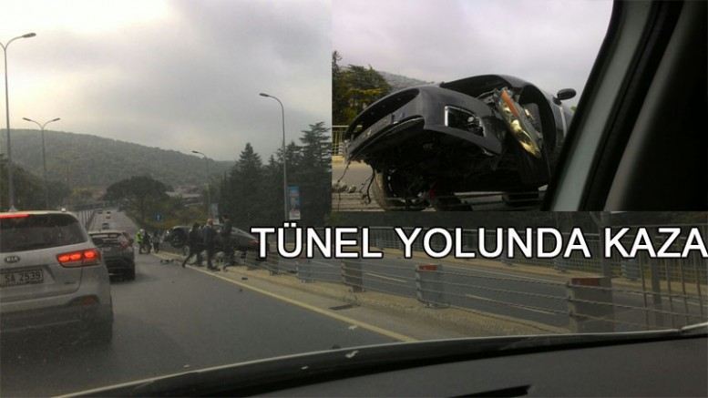Çayırbaşı tünel yolunda kaza