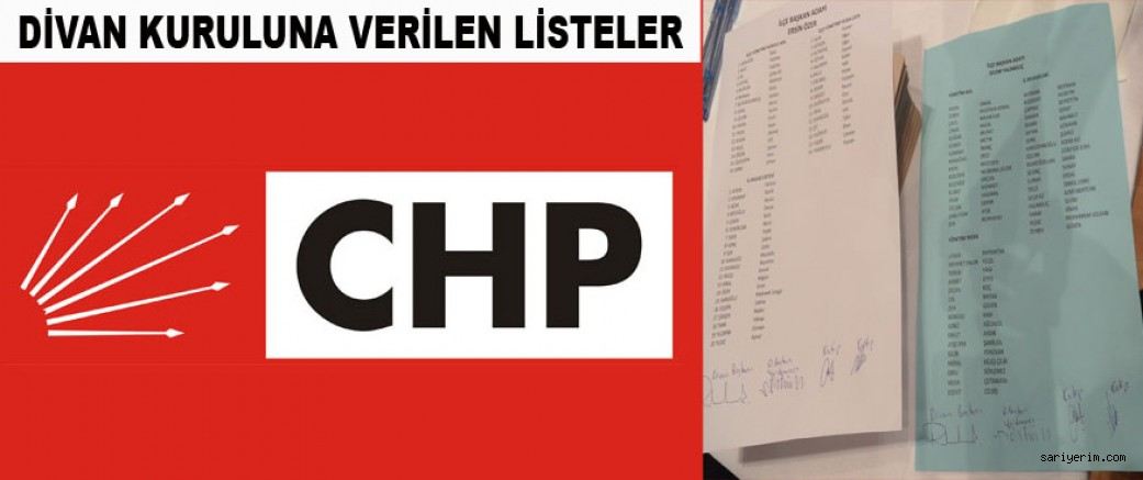 CHP Olağan Kongresi Devam Ediyor İşte Kesin Listeler