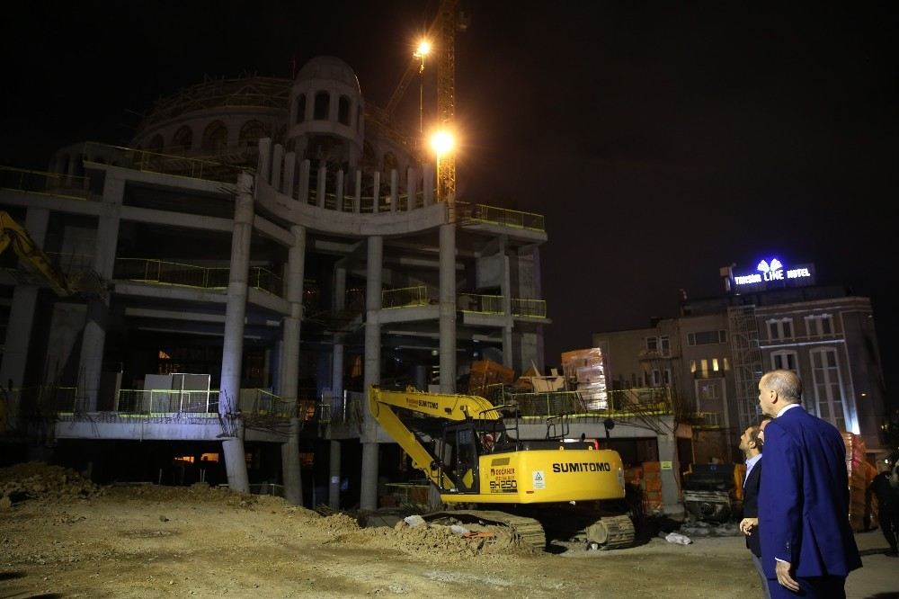 Cumhurbaşkanı Erdoğan, Taksim Camii İnşaatını Ve Akmyi İnceledi