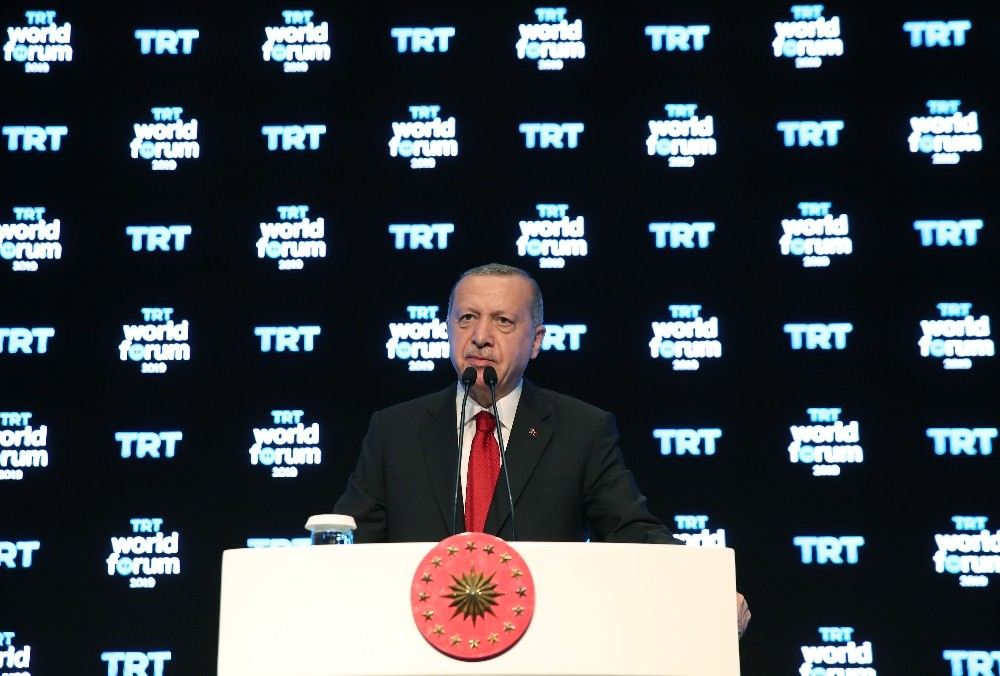 Cumhurbaşkanı Erdoğandan Harekatı Gerekçe Göstererek Foruma Katılmayanlara Sert Tepki