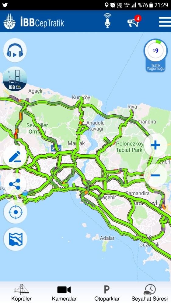 Derbi Başladı, İstanbul Trafiği Rahatladı