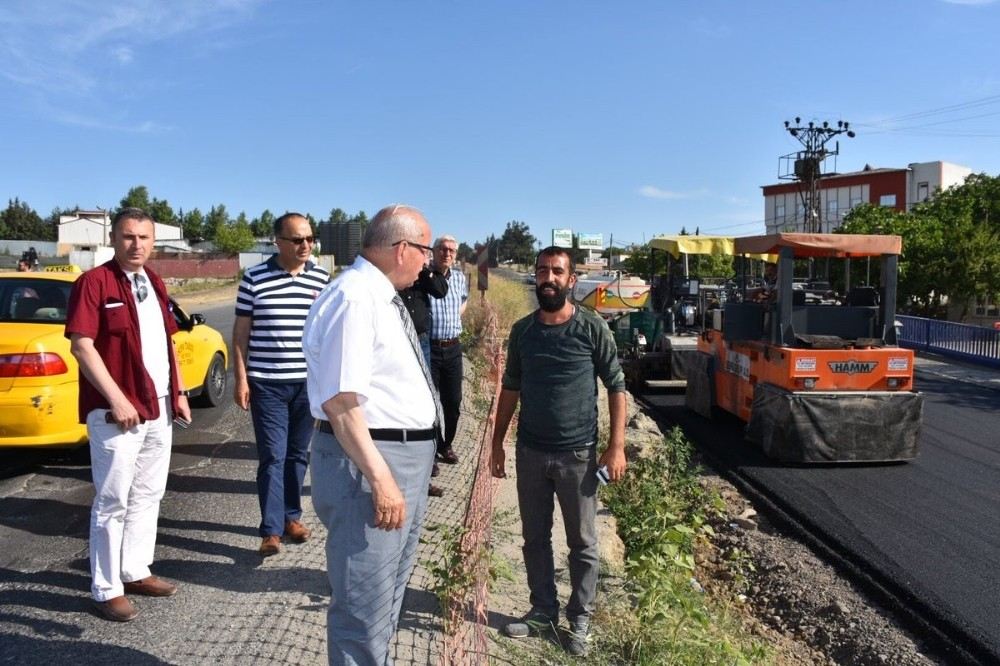 Edirne Caddesinde Asfaltlama Çalışmaları Başladı