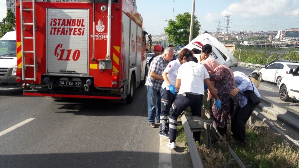 Emniyet Kemeri Hayata Bağladı... Takla Atan Araçtan Burnu Bile Kanamadan Çıktı