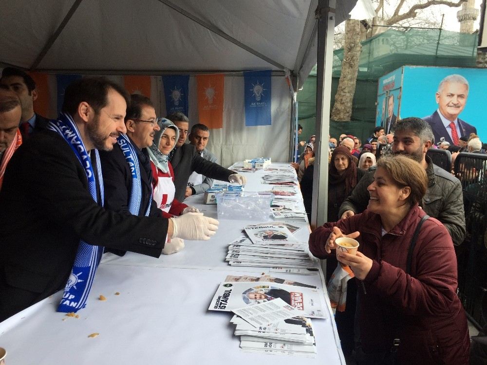 Eyüpsultanda Berat Albayraka Yoğun İlgi