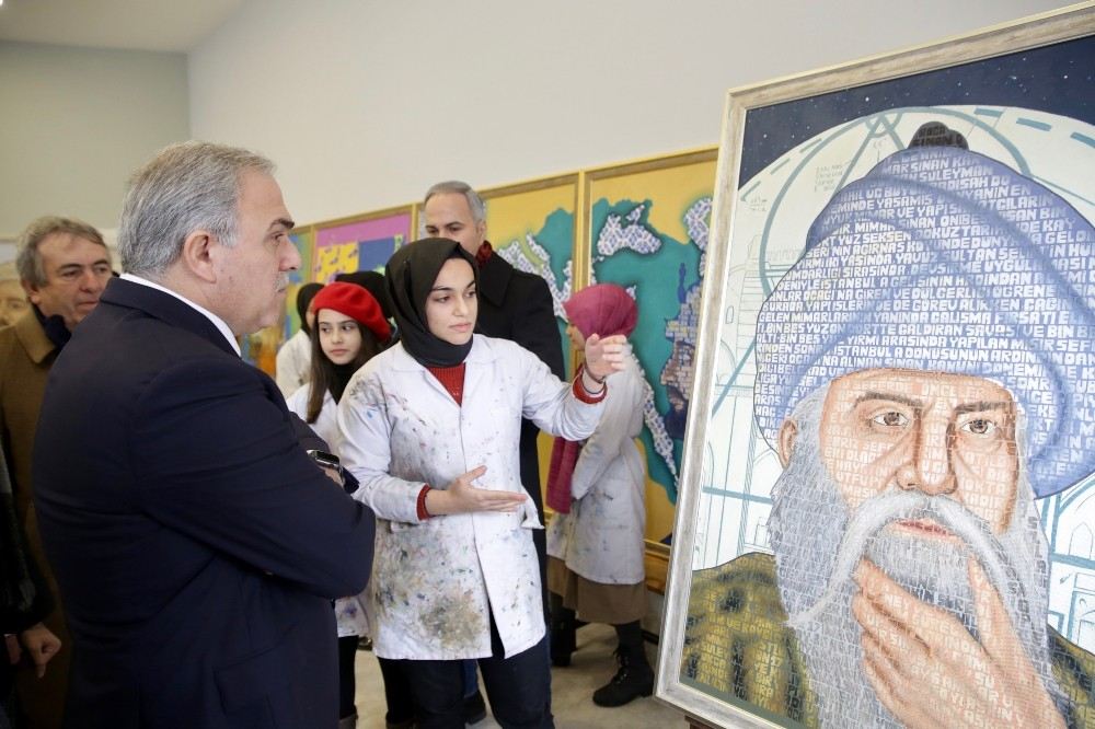 Fatih Belediye Başkan Adayı Turan,  Öğrencilerin Hazırladığı Sergiyi Ziyaret Etti