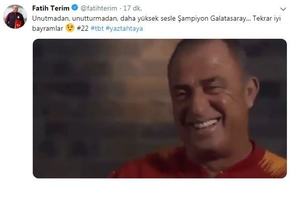 Fatih Terimden Şampiyonluk Vurgulu Bayram Mesajı