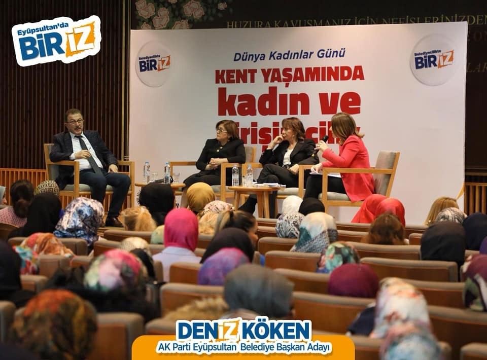 Fatma Şahinden Ak Parti Eyüpsultan Belediye Başkan Adayı Deniz Kökene Destek