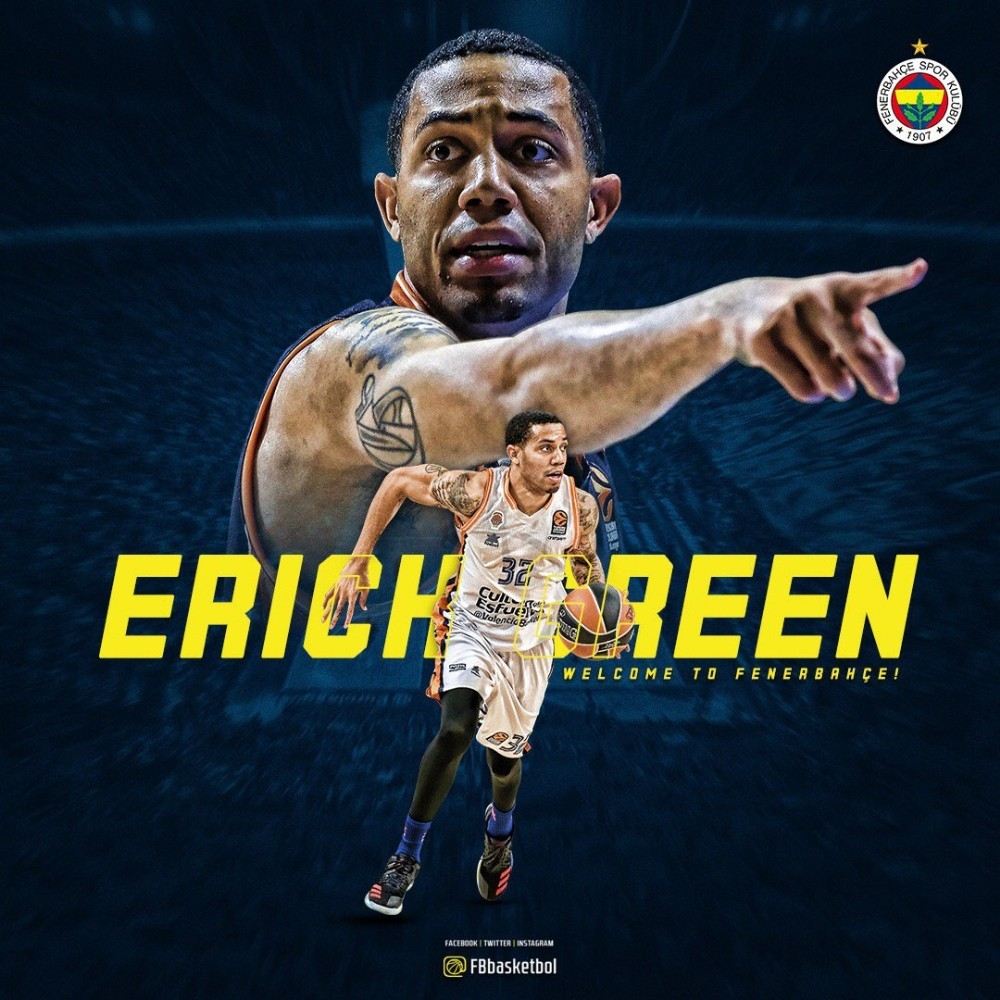 Fenerbahçe, Eric Green İle Sözleşme İmzaladı