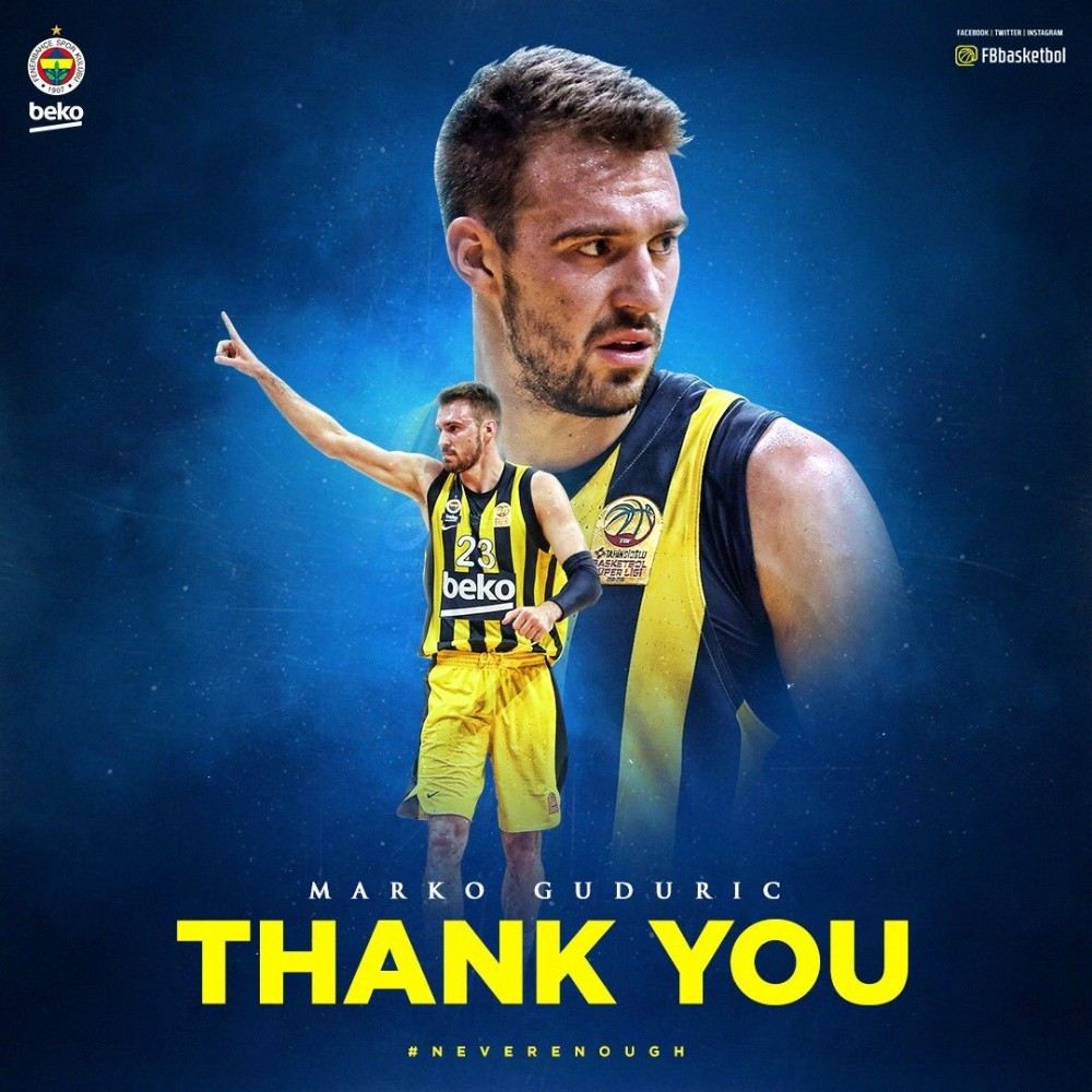 Fenerbahçeden Gudurice Teşekkür