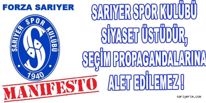 Forza Sarıyerden Manifesto