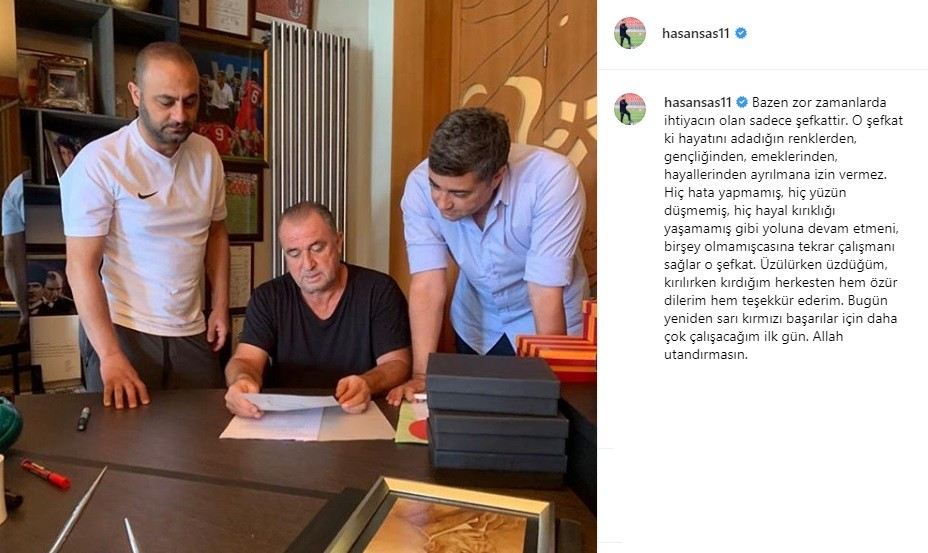 Galatasarayda Hasan Şaş Görevine Geri Döndü