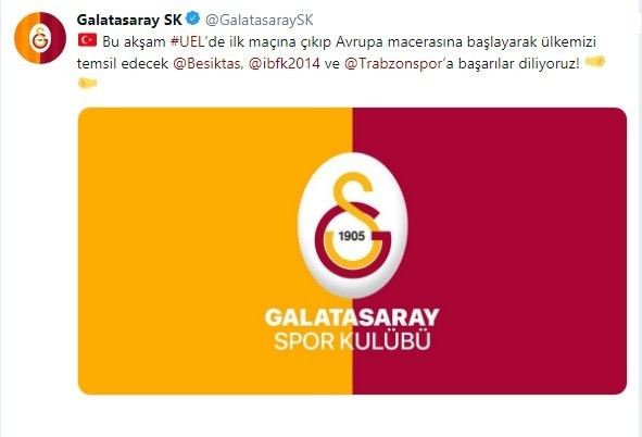 Galatasaraydan Beşiktaş, Başakşehir Ve Trabzonspora Destek