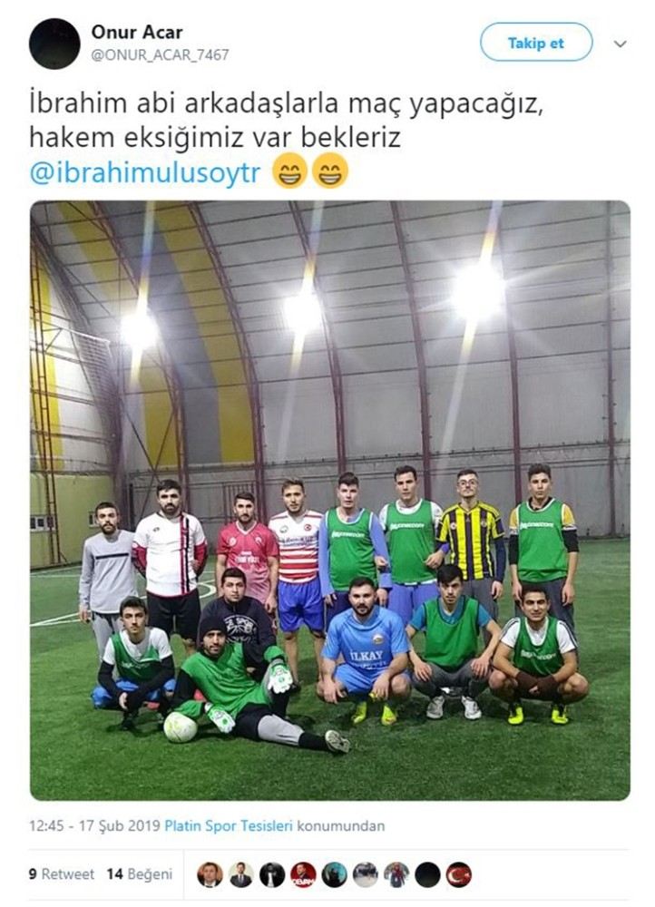 Gençlerin Halı Sahada Hakemlik Twitini Başkan Adayı Geri Çevirmedi