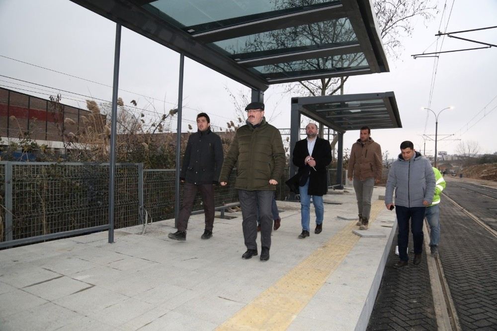 Genel Sekreter Bayram, Tramvay Çalışmalarını İnceledi