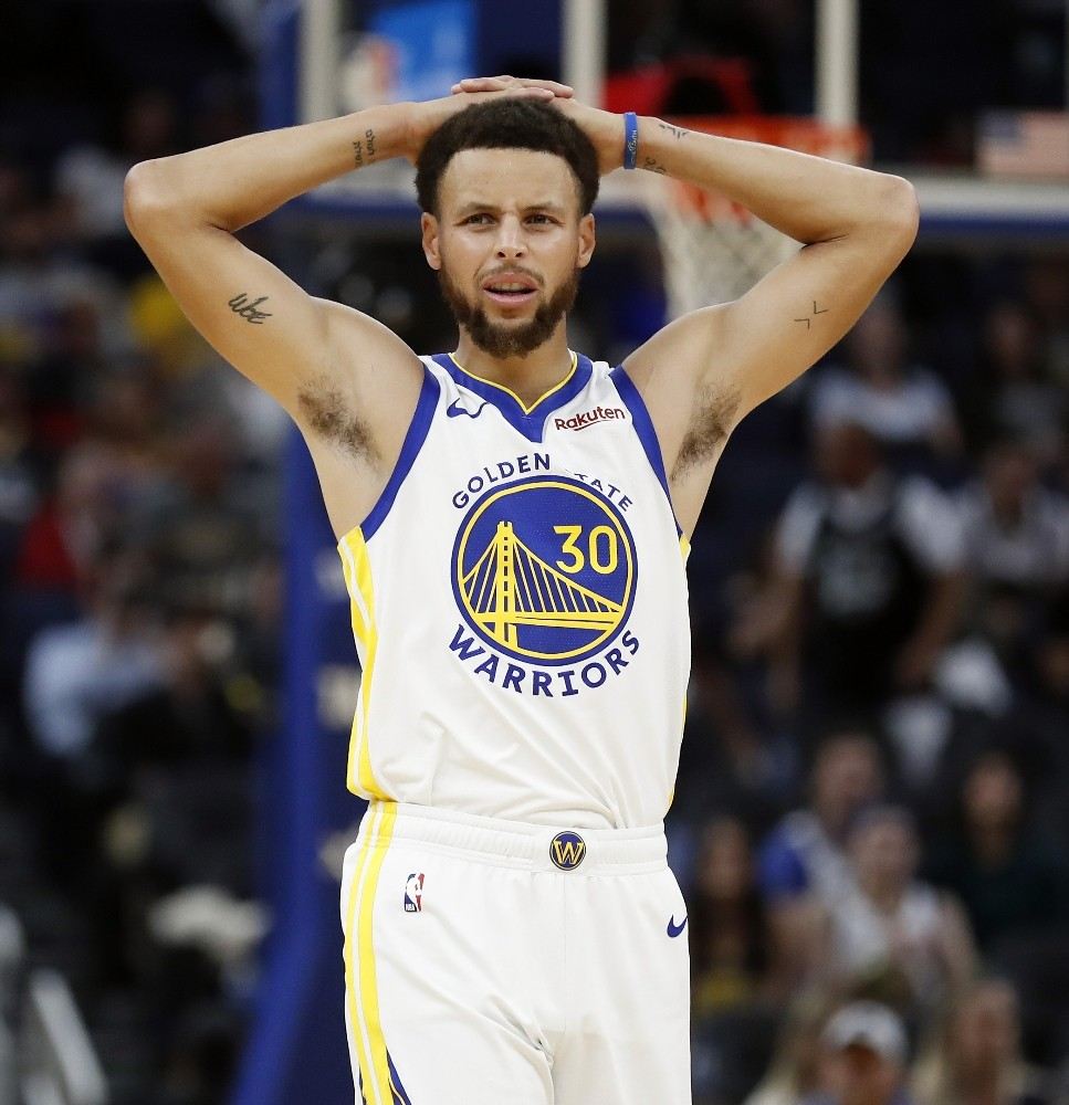 Golden State Warriorsta Stephen Curry Şoku