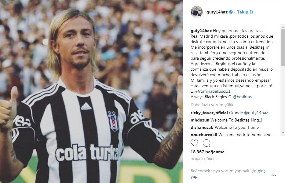 Guti Hernandez, Beşiktaşı Açıkladı