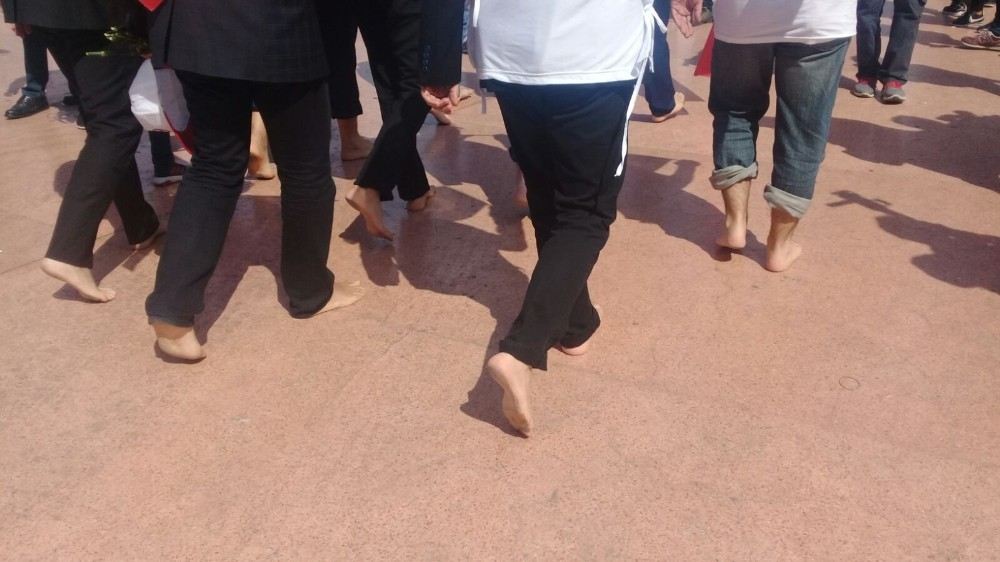 Hak-Sen Üyeleri Yalın Ayak Taksime Çıktı