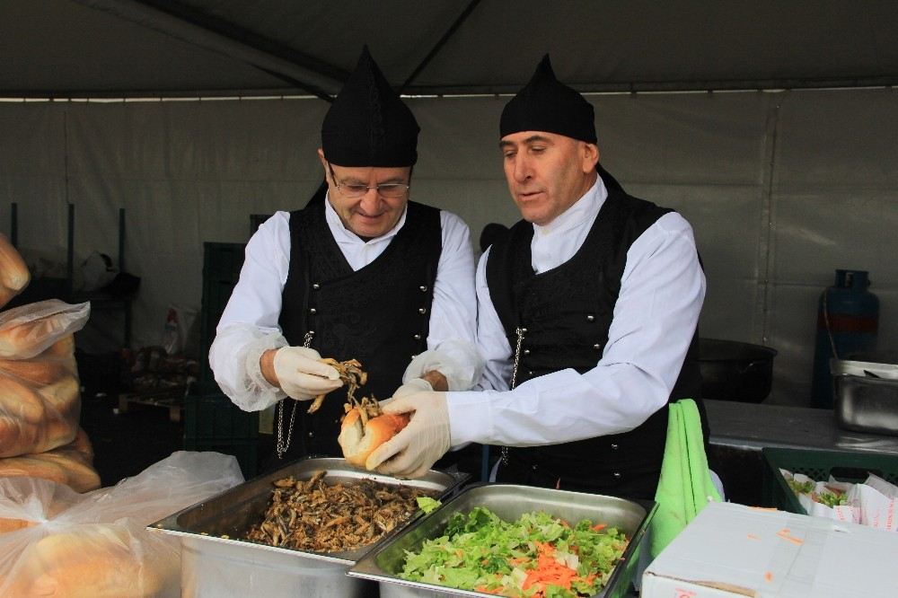 Hamsi Festivalinde 3 Ton Hamsi Dağıtıldı