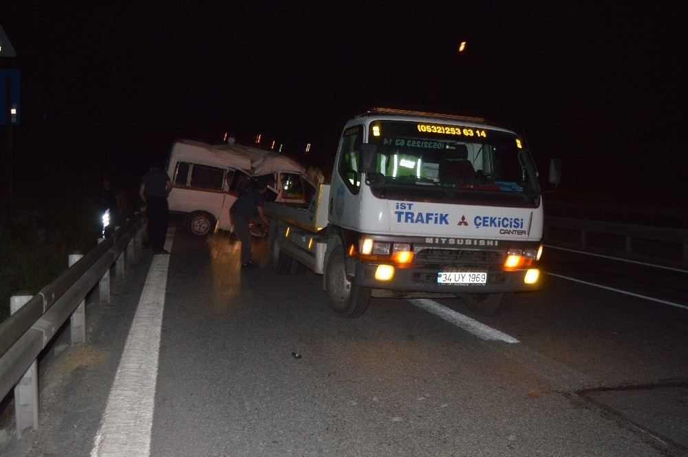 Hasdal - Okmeydanı Bağlantı Yolunda Kaza