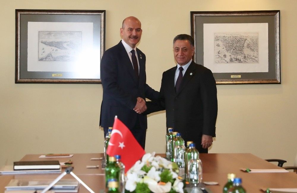 İçişleri Bakanı Soylu, Azeri Mevkidaşıyla Görüştü