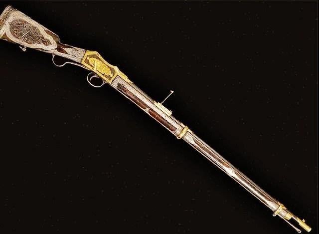 İcradan Satılık Altın İşlemeli Osmanlı Tüfeği