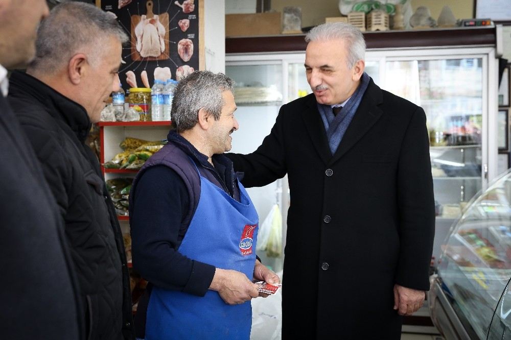 İsmet Yıldırım, Gündüz Esnafı Ziyaret Etti, Akşam Sivaslılarla Buluştu