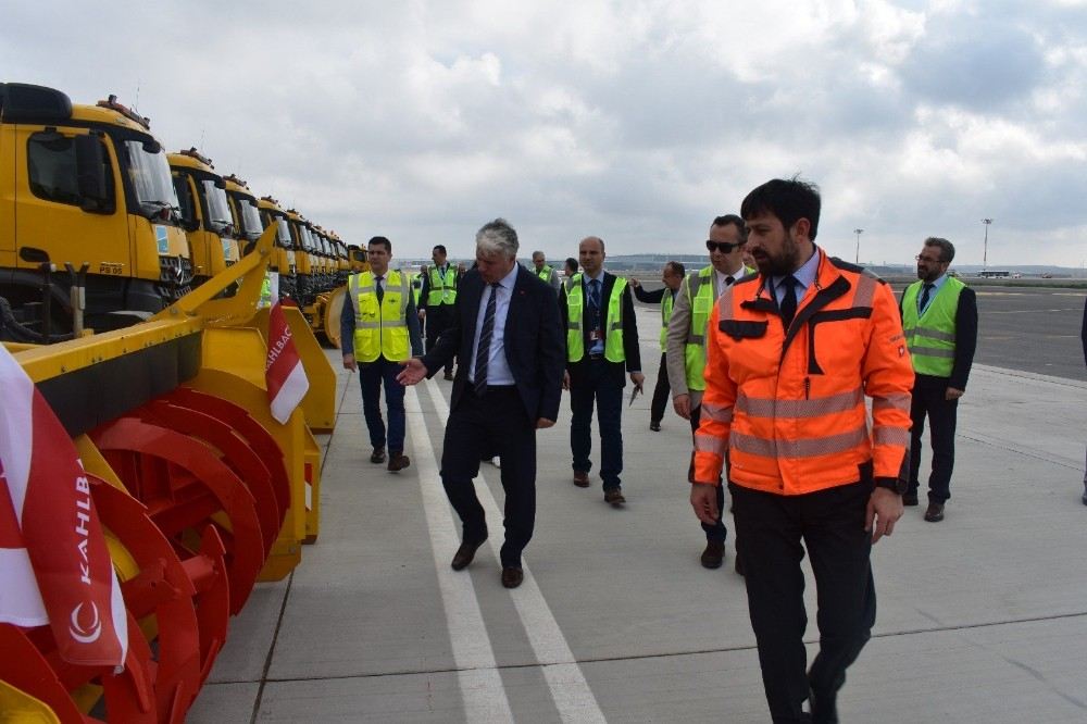 İstanbul Havalimanında Kış Hazırlıkları Tamamlandı