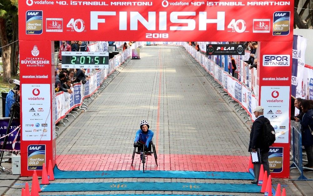 İstanbul Maratonunda Tekerlekli Sandalyede Dereceye Girenler Belli Oldu